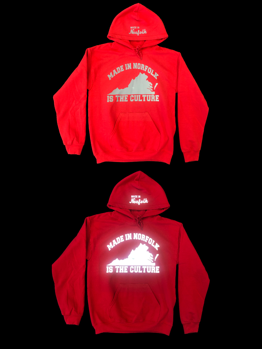 Made In Norfolk 3M Reflective “The Culture” Hoody